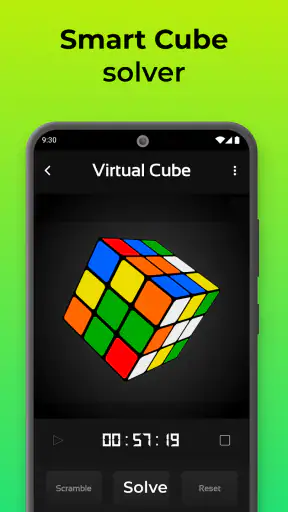CubeX - Solver, Timer, 3D Cube screenshot