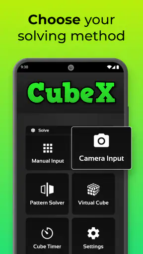 CubeX - Solver, Timer, 3D Cube screenshot
