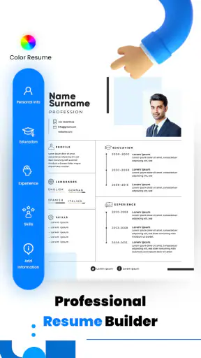 CV maker screenshot