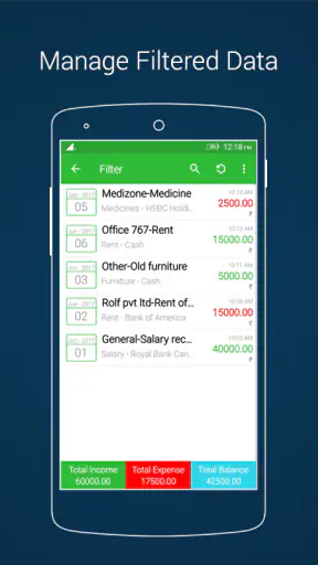 Daily Income & Expense Book screenshot