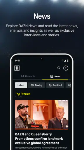 DAZN - Watch Live Sports screenshot