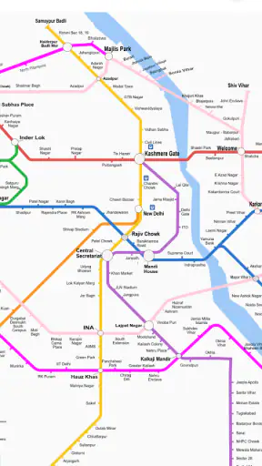 Delhi NCR Metro Navigatior screenshot