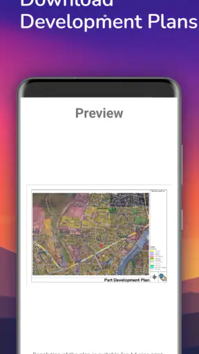 Development Plans GIS screenshot