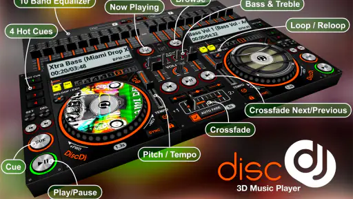 DiscDj 3D Music Player - 3D Dj screenshot
