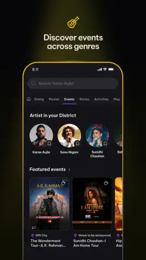 District: Movies Events Dining screenshot
