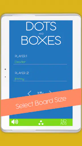 Dots and Boxes game screenshot