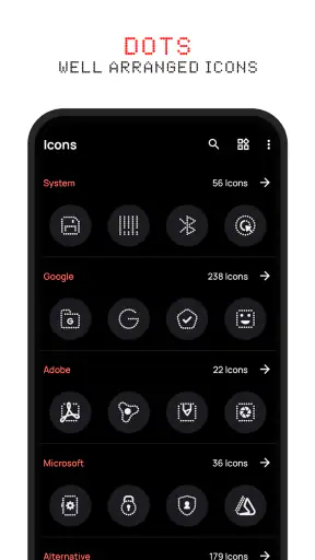 Dots : Nothing Icon pack screenshot
