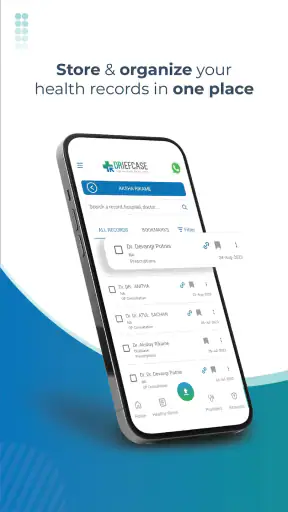 Driefcase ABHA, Health Records screenshot