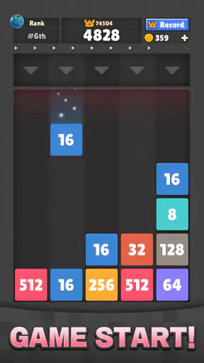 Drop The Number® : Merge Game screenshot