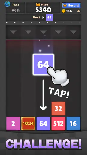 Drop The Number® : Merge Game screenshot