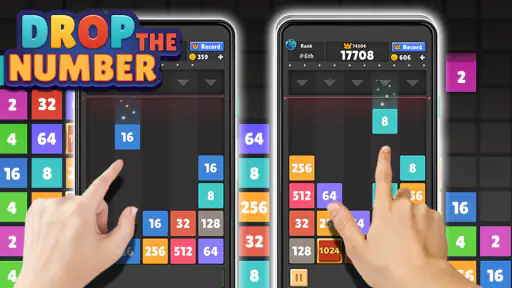 Drop The Number® : Merge Game screenshot