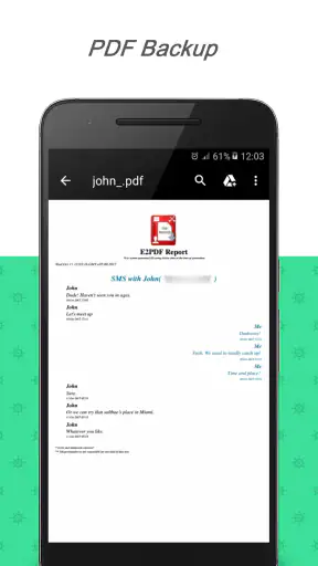 E2PDF SMS Call Backup Restore screenshot