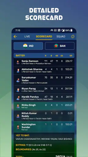 Eagle Cricket Live Line screenshot