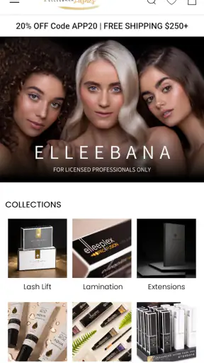 Elleebana Lashes screenshot