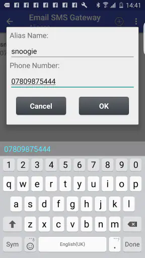 Email To SMS Gateway screenshot