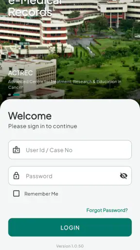 EMR-TMH and ACTREC screenshot