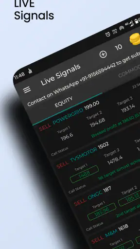 Equity & Commodity Signals screenshot