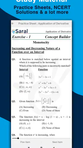 eSaral - Exam Preparation App screenshot