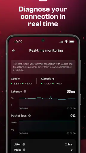 ExitLag: Fix Ping Mobile & Lag screenshot