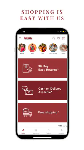 Fabindia screenshot