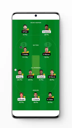 Fantasy247-Team Prediction App screenshot