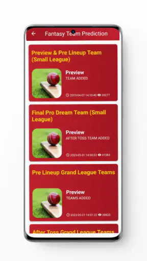 Fantasy247-Team Prediction App screenshot
