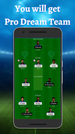 FantasyWarrior: Prediction App screenshot
