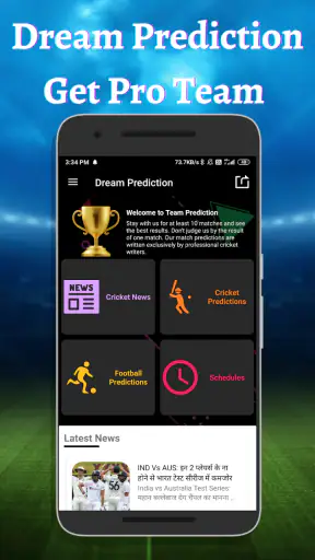 FantasyWarrior: Prediction App screenshot