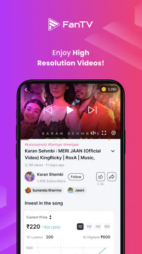 FanTV Trending Videos & Music screenshot