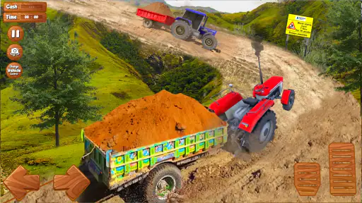 Farming Tractor Trolley Sim 3D screenshot