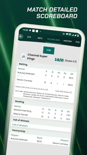 Fast Cricket Live Line screenshot