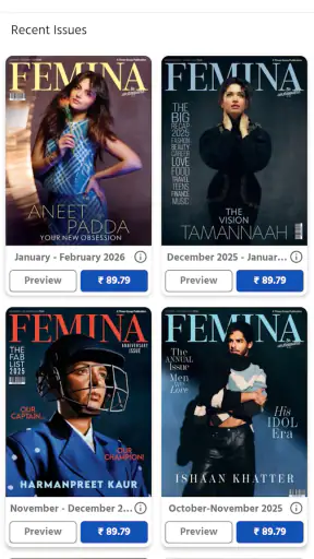 Femina Magazine screenshot