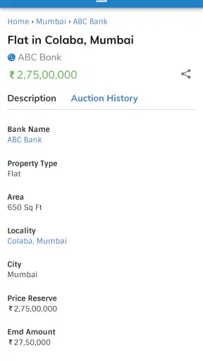 FindAuction: Bank Auction App screenshot
