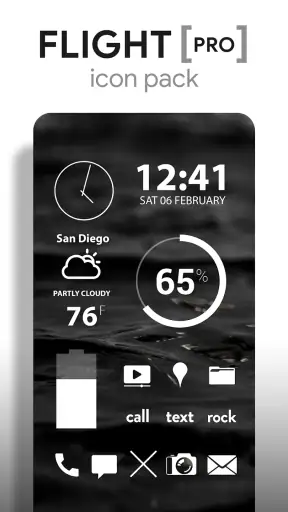 Flight Pro - सफेद Icon Pack screenshot