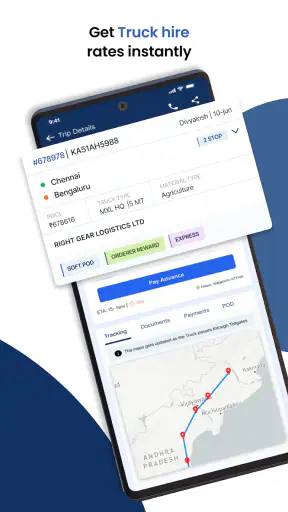 FR8 Truck Booking App screenshot