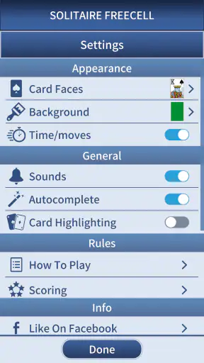 FreeCell Solitaire Classic screenshot