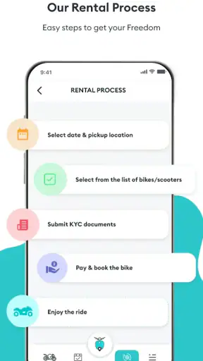 Freedo Rentals Bike Rental App screenshot