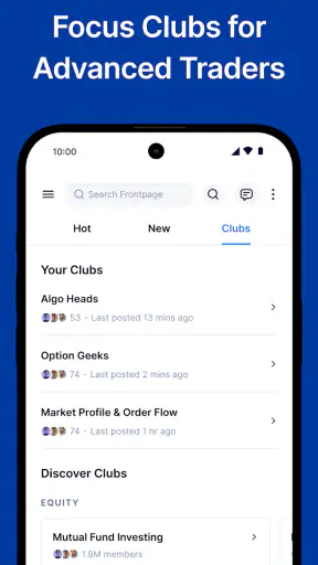 FrontPage: Discuss Stocks, F&O screenshot