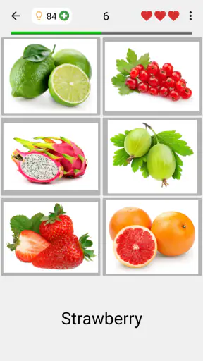 Fruit and Vegetables - Quiz screenshot