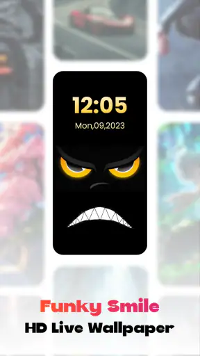Funky Smiles Live Wallpaper screenshot