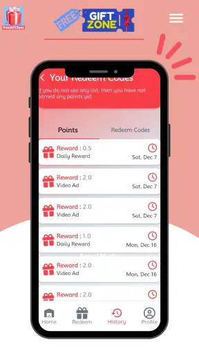 Get Redeem Code - FreeGiftZone screenshot