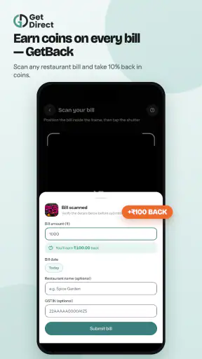 GetDirect: Compare Food Apps screenshot