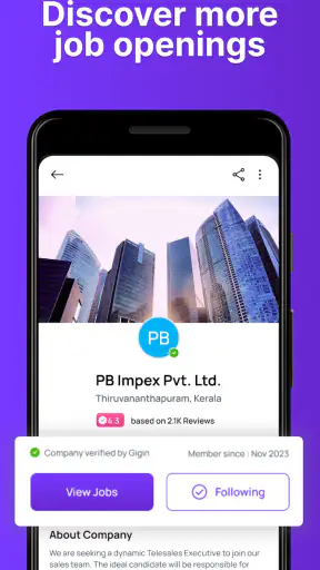 Gigin Jobs screenshot