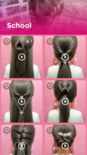 Girls Hairstyle Step By Step screenshot
