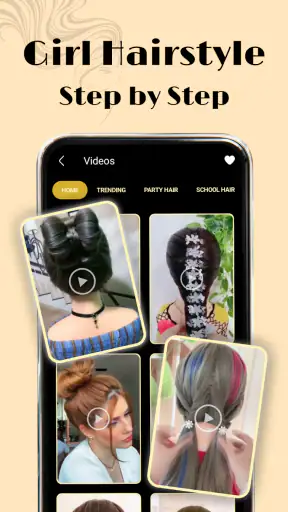 Girls Hairstyles step by step screenshot