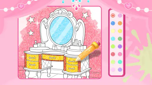 Glitter Beauty Color For Kids screenshot