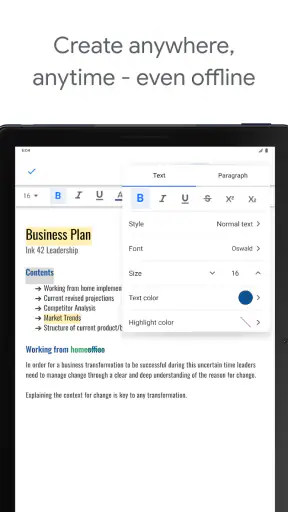 Google Docs screenshot
