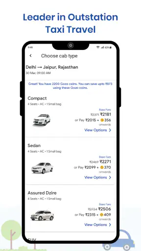 Gozo Cabs - Travel all India screenshot