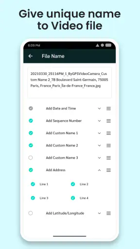 GPS map video camera screenshot