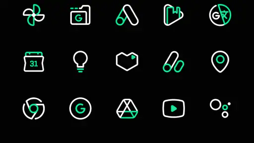 GreenLine Icon Pack : LineX screenshot
